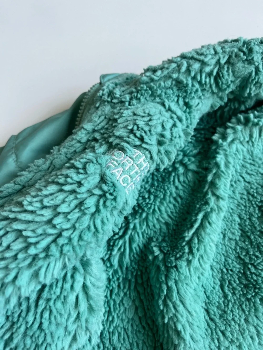 The North Face Teal Reversible Fleece and Shell Jacket